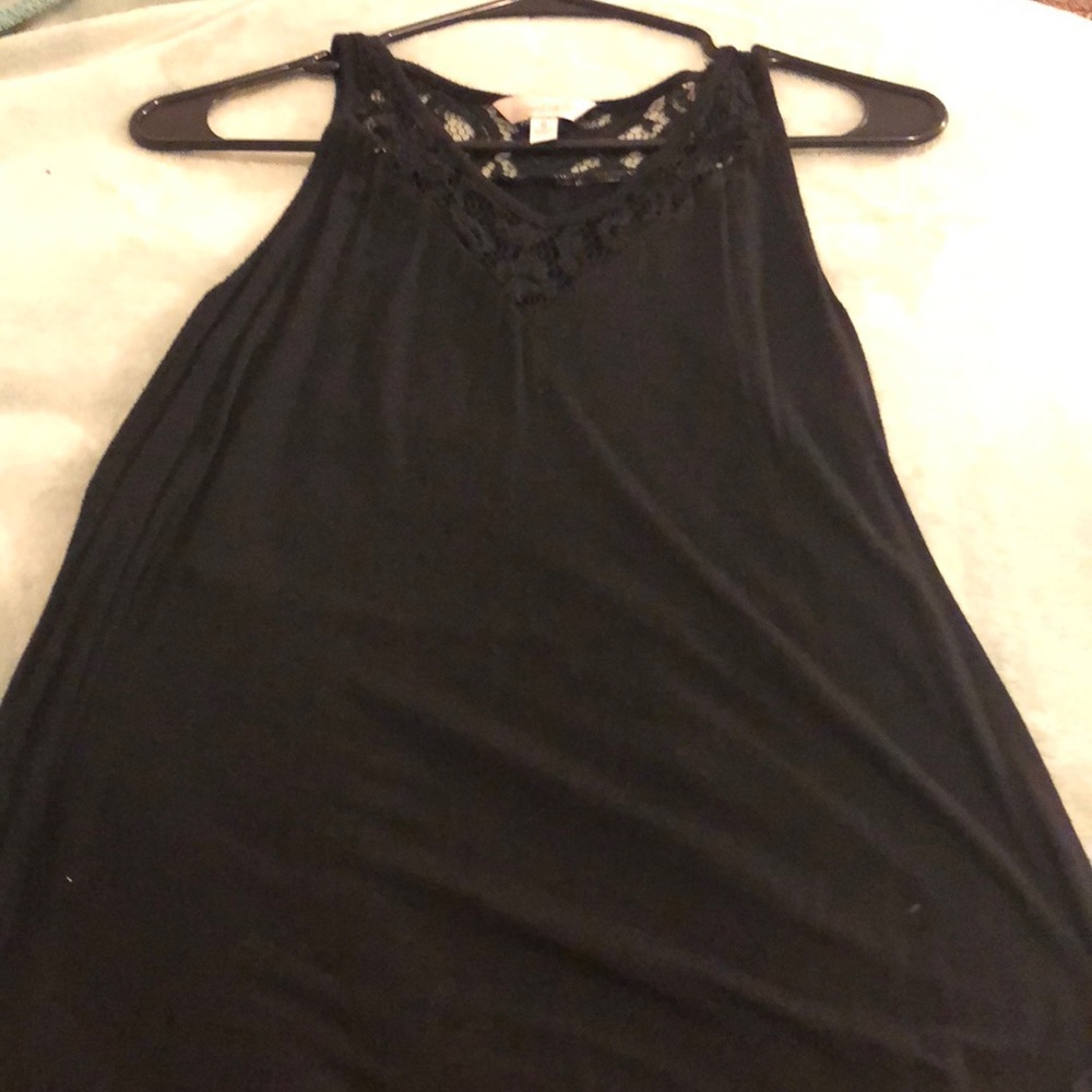 Black tank top